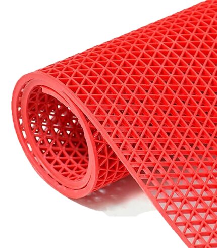 Amazelo Cart 4x8Ft Drainage Non Slip Rubber Mat | Commercial Use Floor Mat | Bathroom Swimming Pool Shower Doormat | Indoor Outdoor Kitchen Terrace Garden Mats | Waterproof...