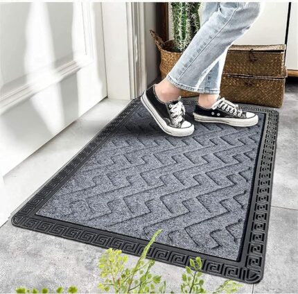 Amazelo Cart Door Mats For Home Entrance,Rectangular Mats Outside, Indoor Rubber Mat, Waterproof Bathmat Heavy Duty For Entry Areas Inside Door Mat Non-Slip Back Dirt Trapper...