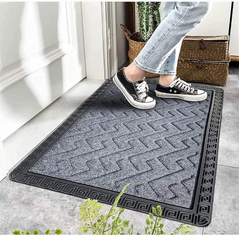 Amazelo Cart Door Mats For Home Entrance,Rectangular Mats Outside, Indoor Rubber Mat, Waterproof Bathmat Heavy Duty For Entry Areas Inside Door Mat Non-Slip Back Dirt Trapper...