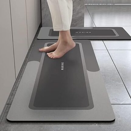 Figment 2 Pcs Kitchen Mats - Waterproof Memory Foam Standing Desk Floor Mat Non Slip Rugs, Comfort Runner Rug Floor Carpets For Kitchen Home Office, Sink & Laundry,...