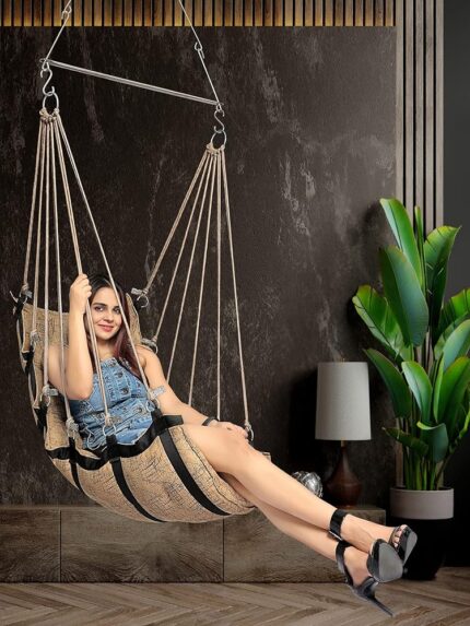 Garden Hammock Swing for Adult & Kids Hammock Hanging Jhula Indoor & Outdoor for Home | Hanging Chair for Balcony, with 150 Kgs Weight Capacity | Hammocks, Swing Chairs &...