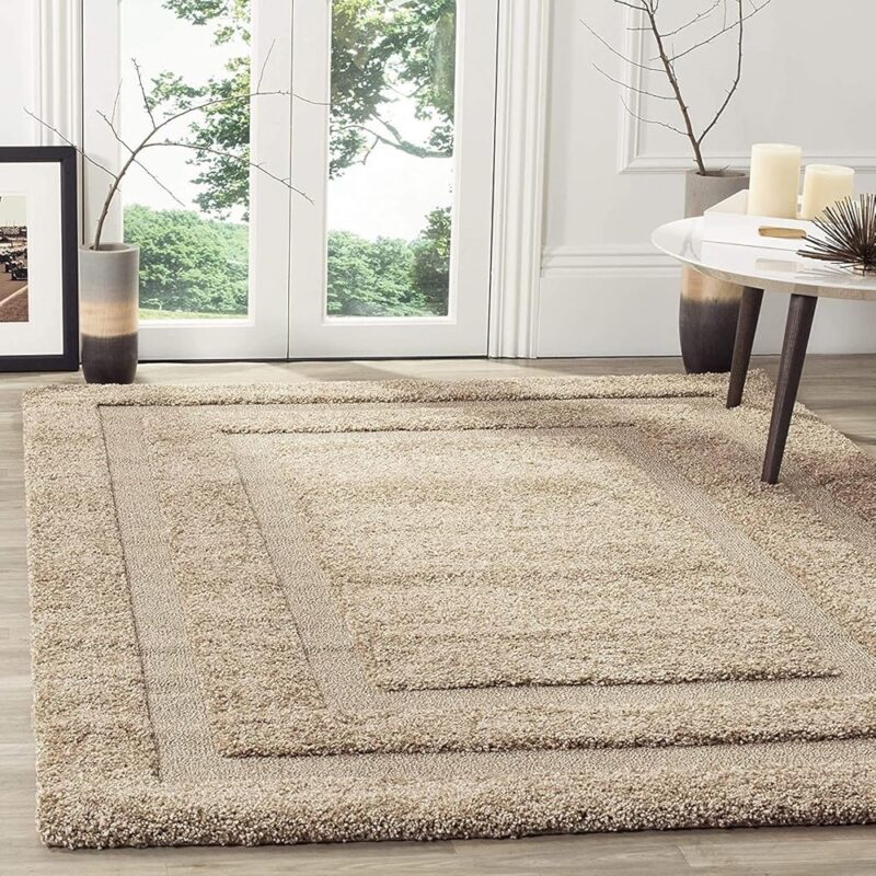 NOVELTY RUGS Luxurious & Premium Ultimate in Soft Flooring with Sleek and Stylish Microfiber Carpet for Modern Living(2x6feet,Beige)