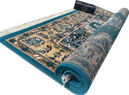 Sifa Carpet, Heavy thikness Quality Carpet for Living Room and Drawing Room Size 8x10 feet Blue Color, Rectangular