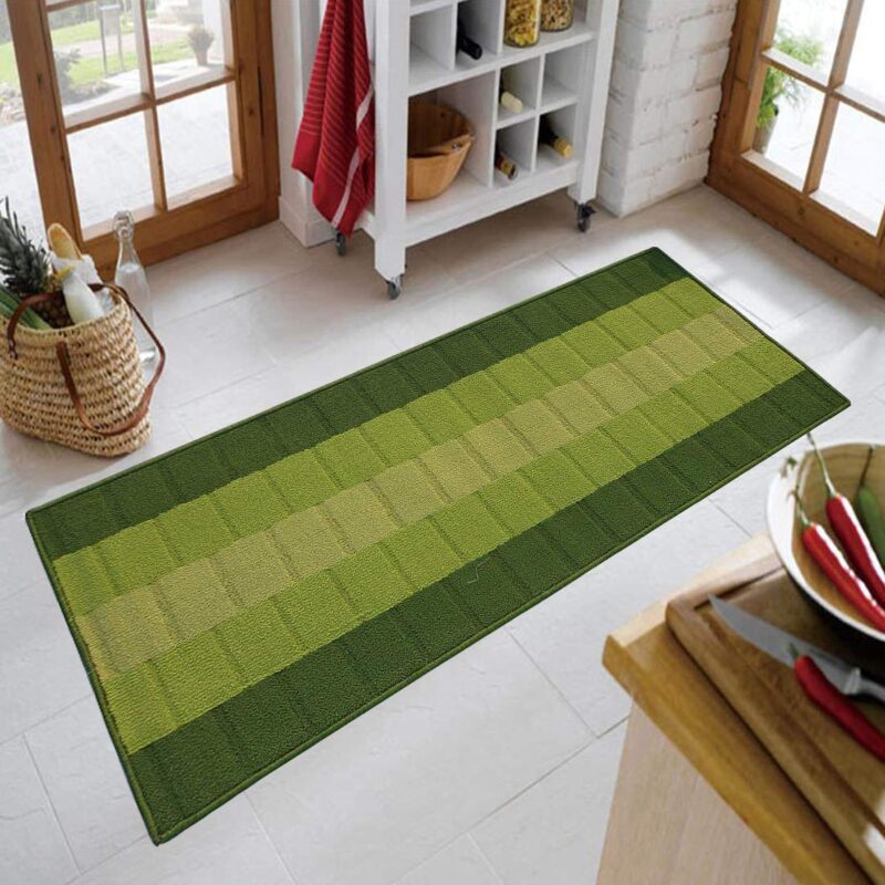 Status Contract Anti Slip Front Door Mat|(22"x55") Living Room Rug for Entrance Doors|Polypropylene Floor Mats Home|Essential Small Rugs for Office, Bedroom & Kitchen| (Green),...
