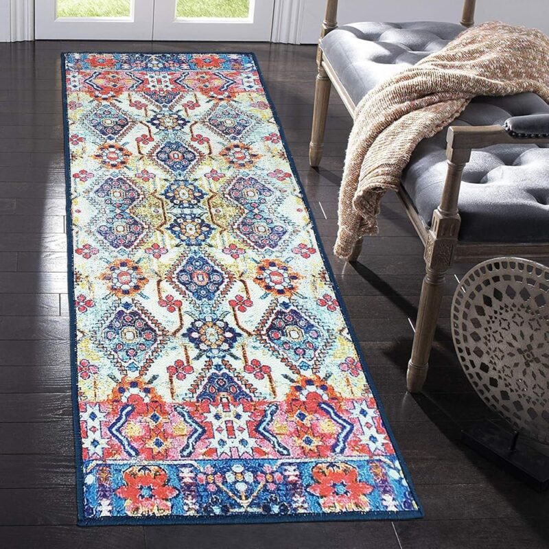 Status Contract Rugs for Living Room |(22"x55") 3D Printed Carpet for Living Room Deco|Anti Skid Backing Home Essentials|Aesthetic Vintage Decor Carpet Bedroom|Boho Rugs for...