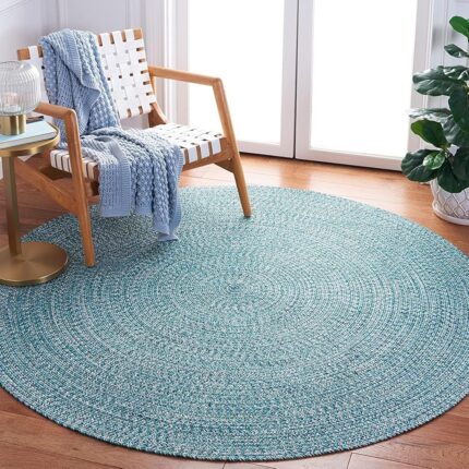 Vintage Threads Home Decor Cotton/Jute Eco-Friendly, Jute Braided Reversible Rug/Carpet for Living Room| Kitchen Mat|Passage|Balcony|Guest Room|Bedroom|Dining Room (Multi Green,...