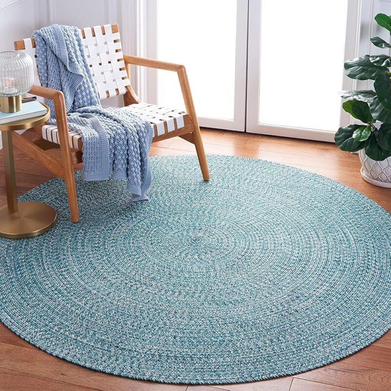Vintage Threads Home Decor Cotton/Jute Eco-Friendly, Jute Braided Reversible Rug/Carpet for Living Room| Kitchen Mat|Passage|Balcony|Guest Room|Bedroom|Dining Room (Multi Green,...