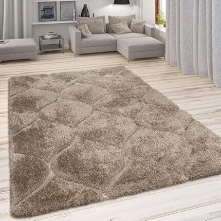 Zama Carpet Soft Modern Shag Area Rugs Fluffy for Bedroom, Living Room Carpet Comfy Bedroom Home Decorate Floor Kids Playing Carpet [Size 5 x 7 Feet]