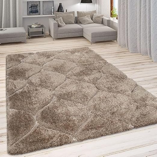 Zama Carpet Soft Modern Shag Area Rugs Fluffy for Bedroom, Living Room Carpet Comfy Bedroom Home Decorate Floor Kids Playing Carpet [Size 5 x 7 Feet]